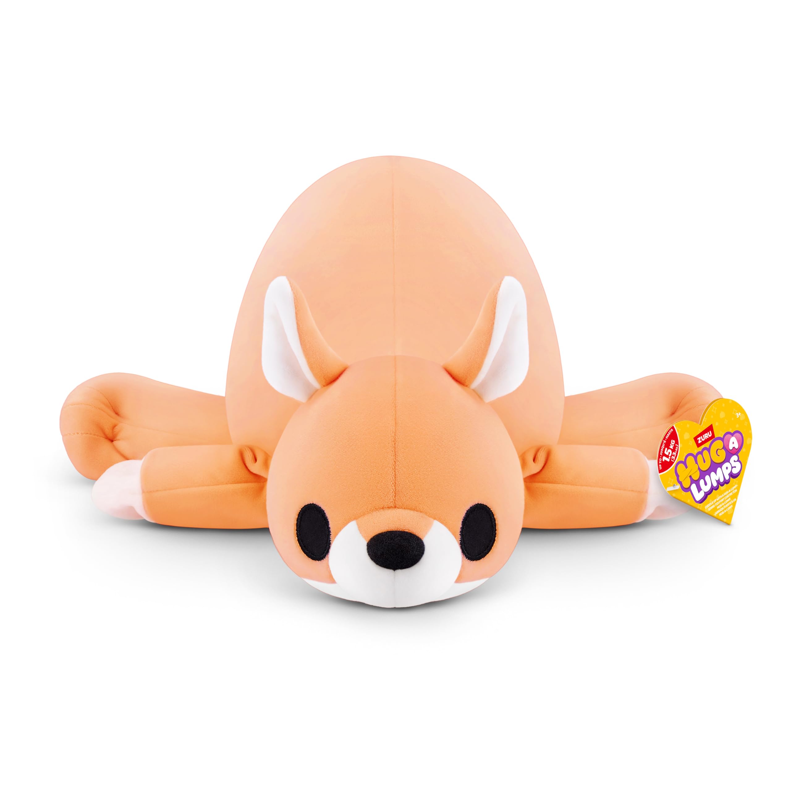 Hug-A-Lumps Kangaroo Jess by ZURU, Medium, 3.3 lbs, Cuddly Squishy Weighted Plush, Sleeping Pillow Plush, Stuffed Animal (Kangaroo)
