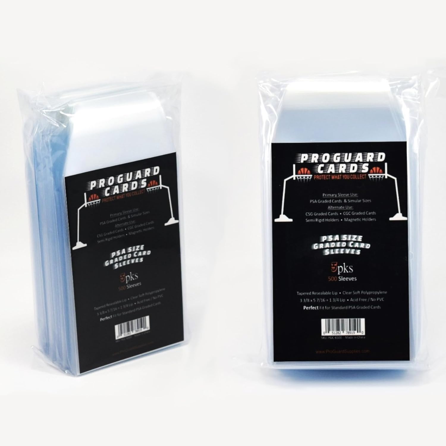 500 PSA Perfect Fit Sleeves Graded Card Sleeves for PSA Slabs & More