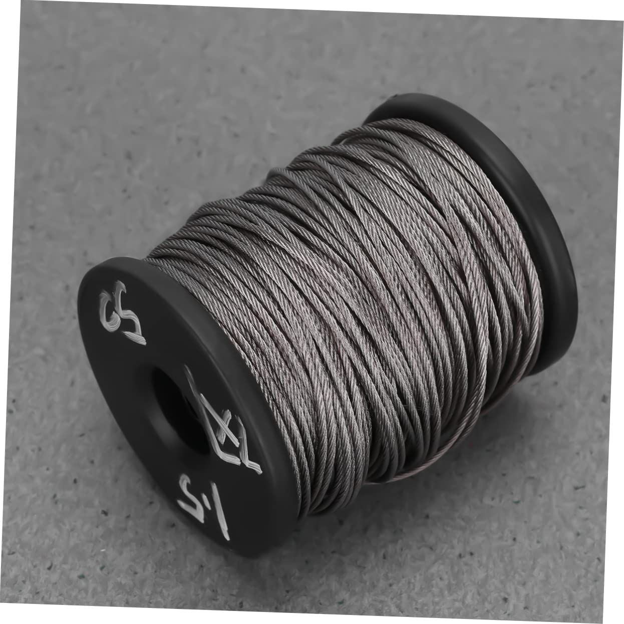 Cabilock Wire Rope Kit Tie Wire Reel Clothesline Aluminum Crimping Loop Sleeve Clothes Line Line for Picture Frame Hanging Silver