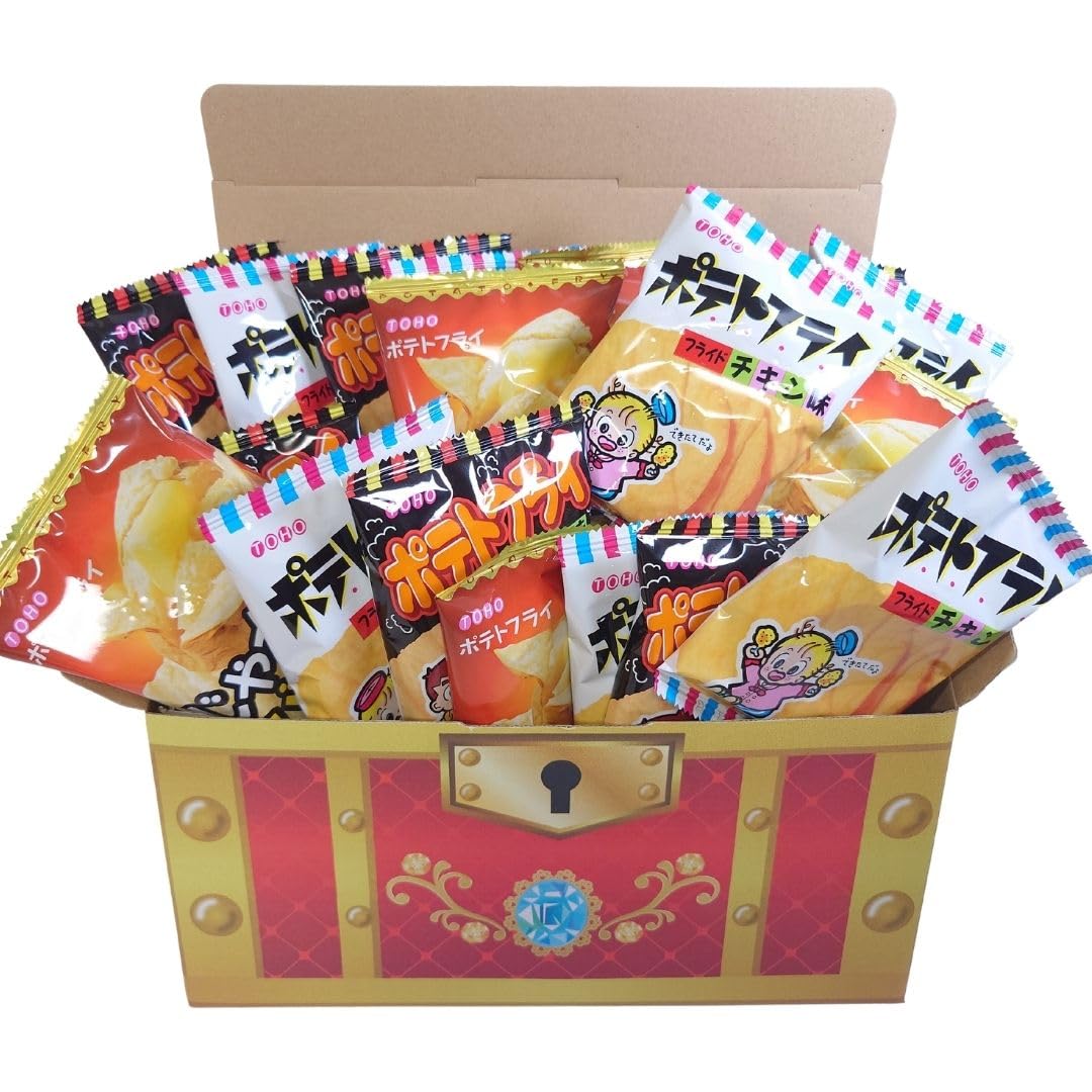 Amazon.co.jp: ポテトフライ 24袋 駄菓子 お菓子 つかみ取り 景品 