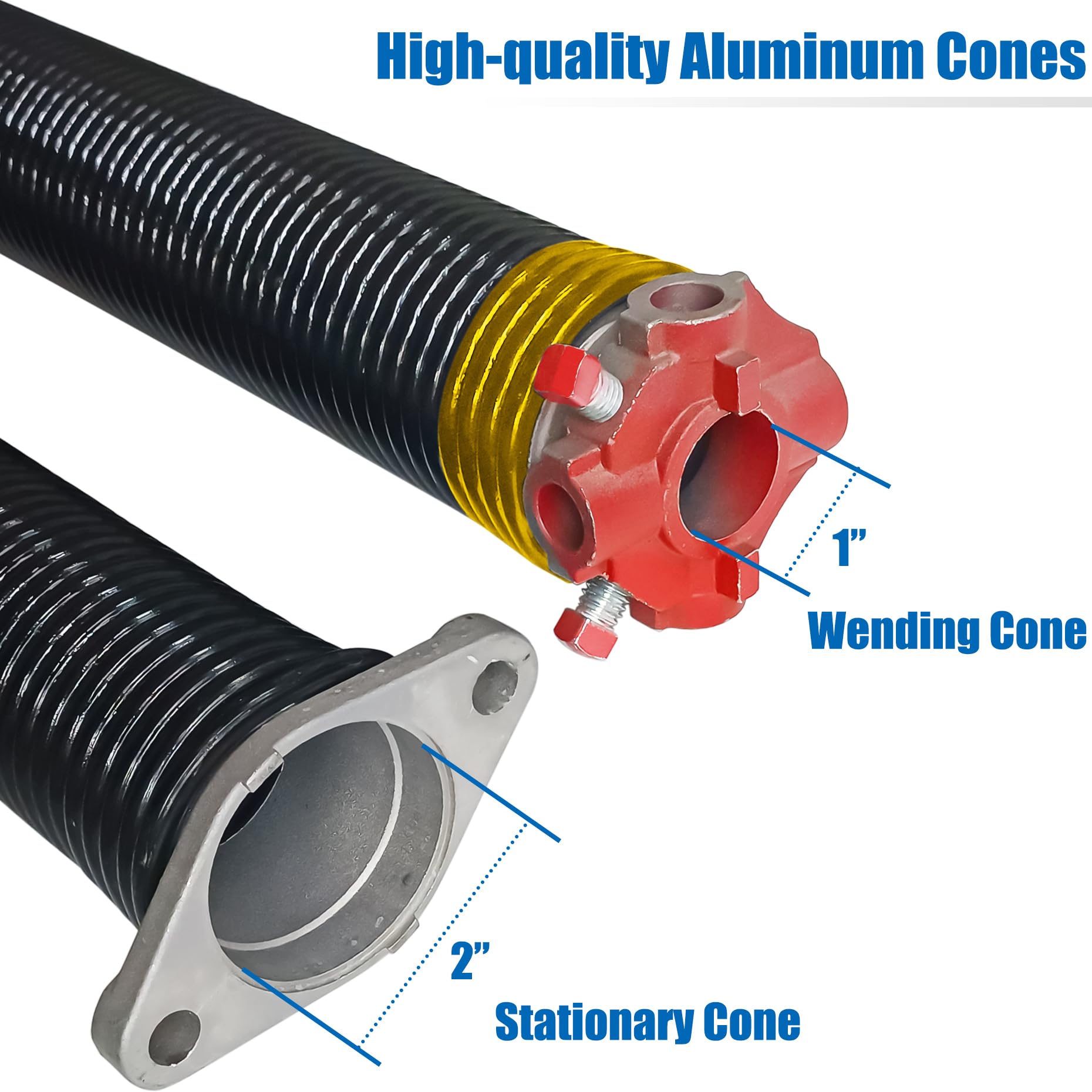 Garage Door Torsion Springs Set(.250x2x30"), Pair of 2" ID