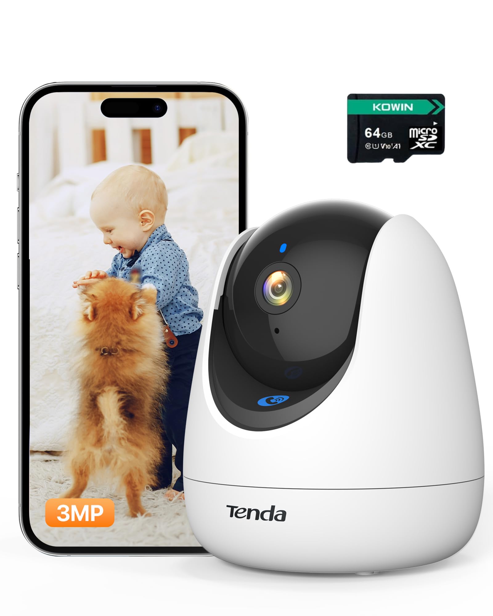 Tenda Telecamera di Sorveglianza Interna 2K 3MP — immagine 10 di 13