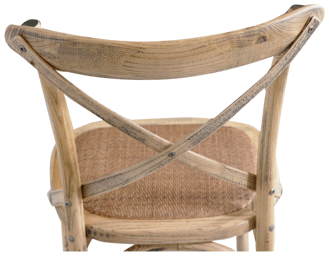 Biscottini Sillas de Comedor Ratan 86x42x46 cm - Sillas Comedor Madera - Sillas Cocina Vintage - Muebles Rusticos