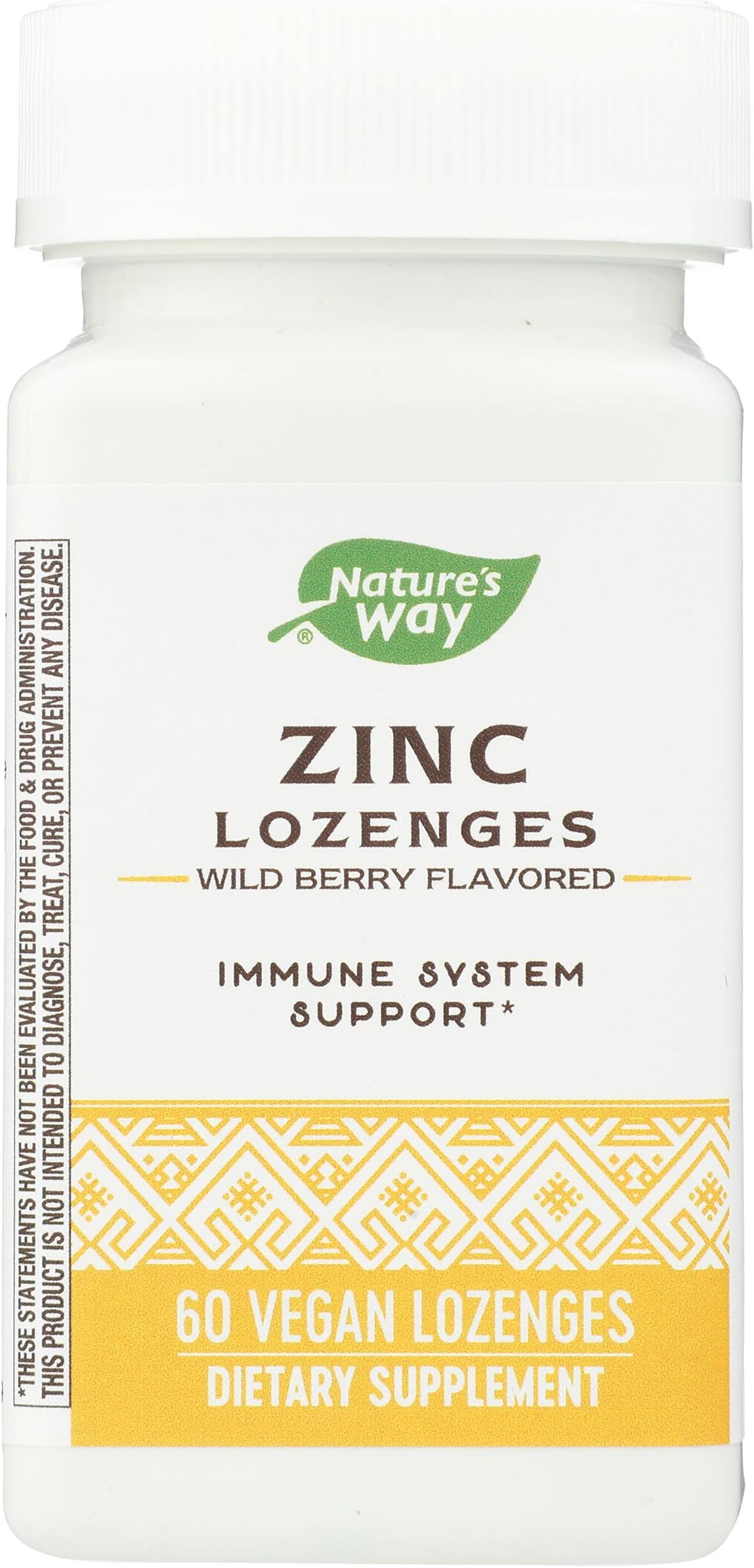 NATURE'S WAY Zinc Lozenges With Echinacea and Vitamin C, 1.