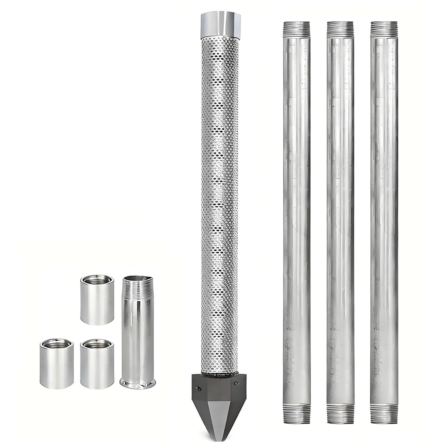 COAKUE 36" Heavy Duty Shallow Well Drilling Kit, Sand Point Well Kit 3+1Kit