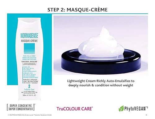 Miniatura 5 de Normadense 2 Acondicionador de biotina vegana Engrosamiento Densificante Mascarilla capilar Acondicionador para cabello de aspecto fino,