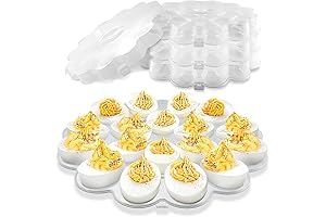 Shop Square Deviled Eggs Container with Secure Lids