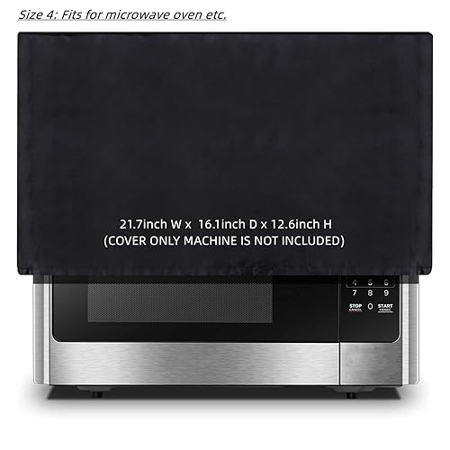 Miniatura 5 de PASONIKA Juego de 4 fundas antipolvo para cocina de arroz, máquina de pan, máquina de hielo, procesador de alimentos, horno de microondas, juego de 4