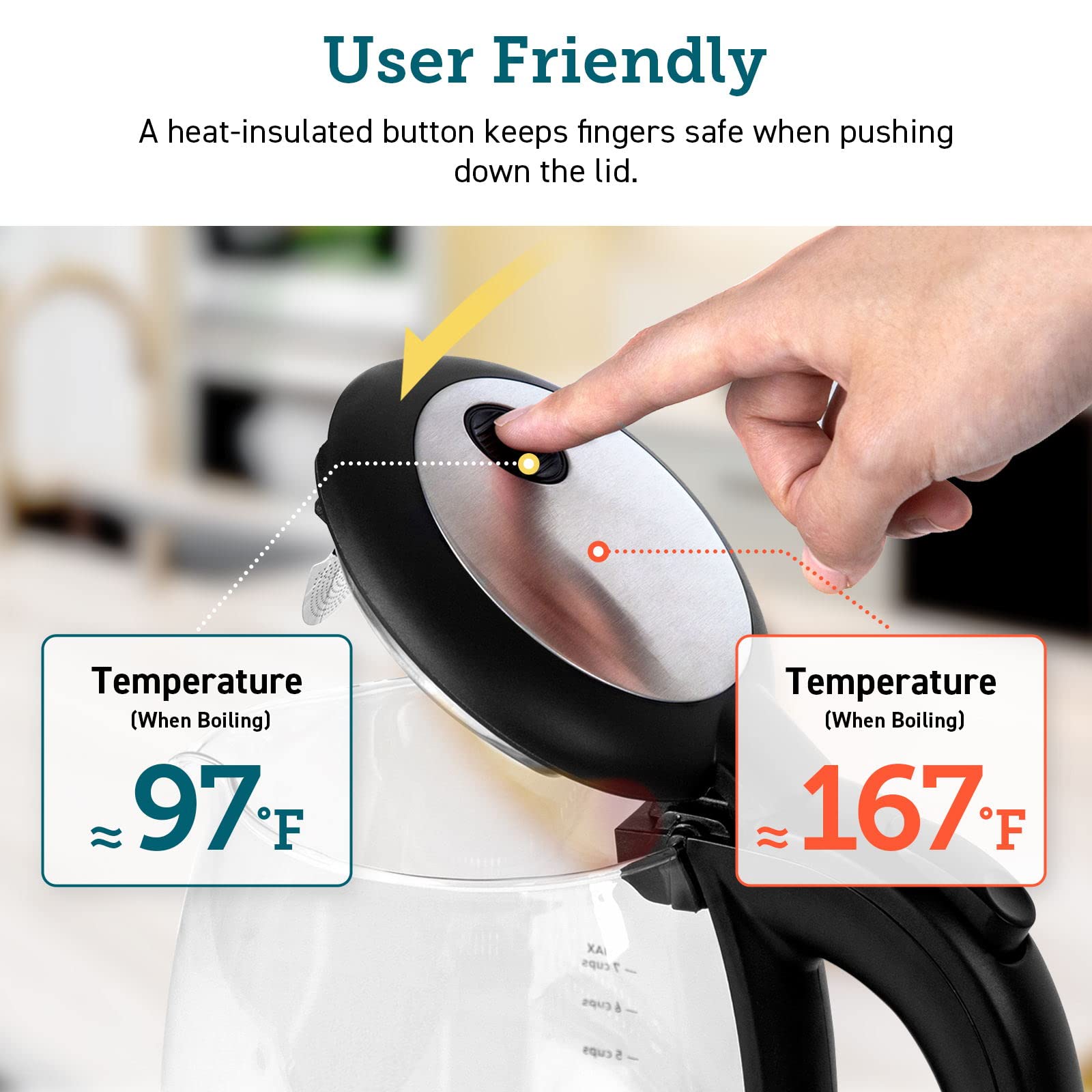 Buy COSORI Electric Kettle for Boiling Water, Stainless Steel Filter