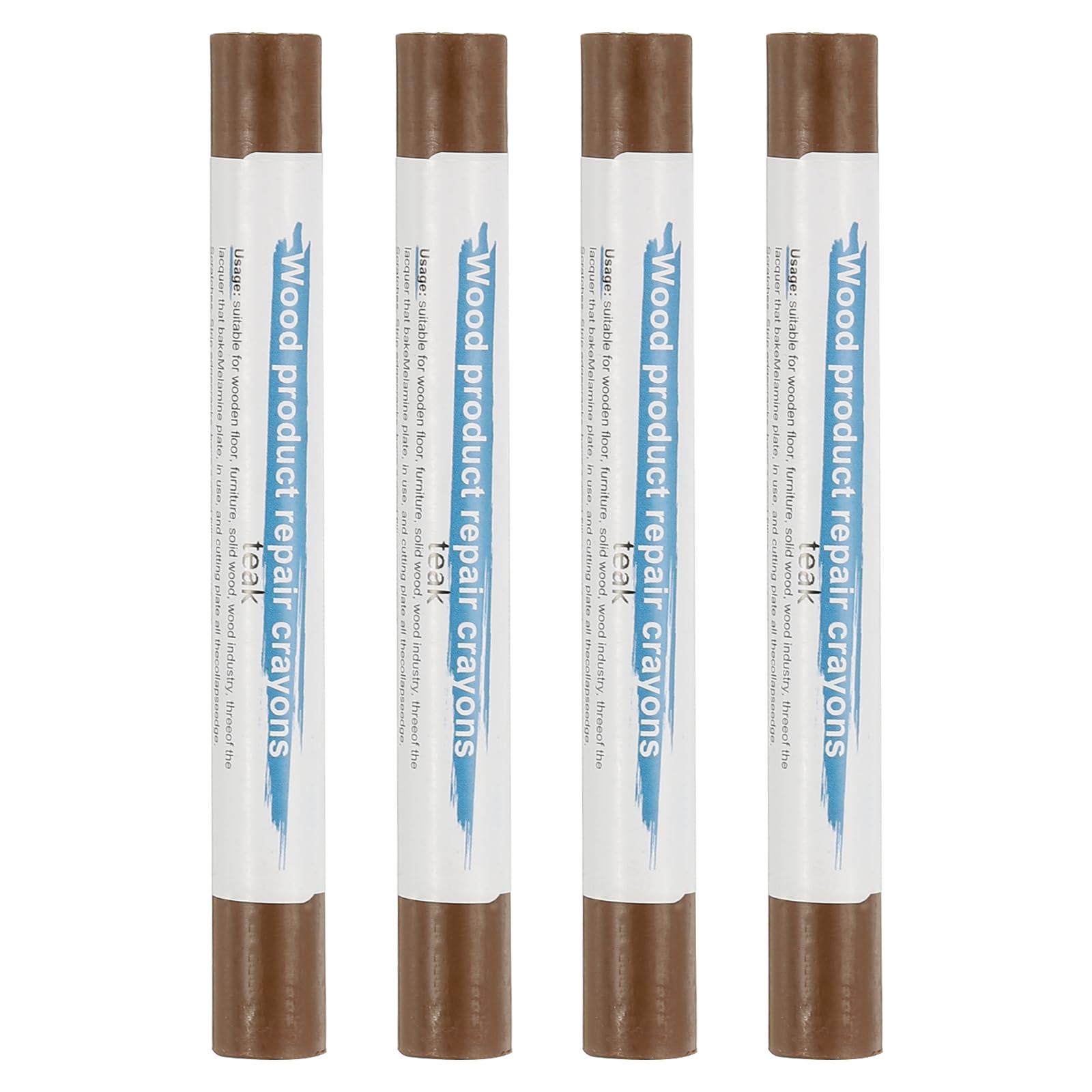PATIKIL Furniture Repair Crayons, 4 Pcs Wax Wood Filler Sticks Wood Wax Crayons for Scratches Wood Floor Holes Tables Teak