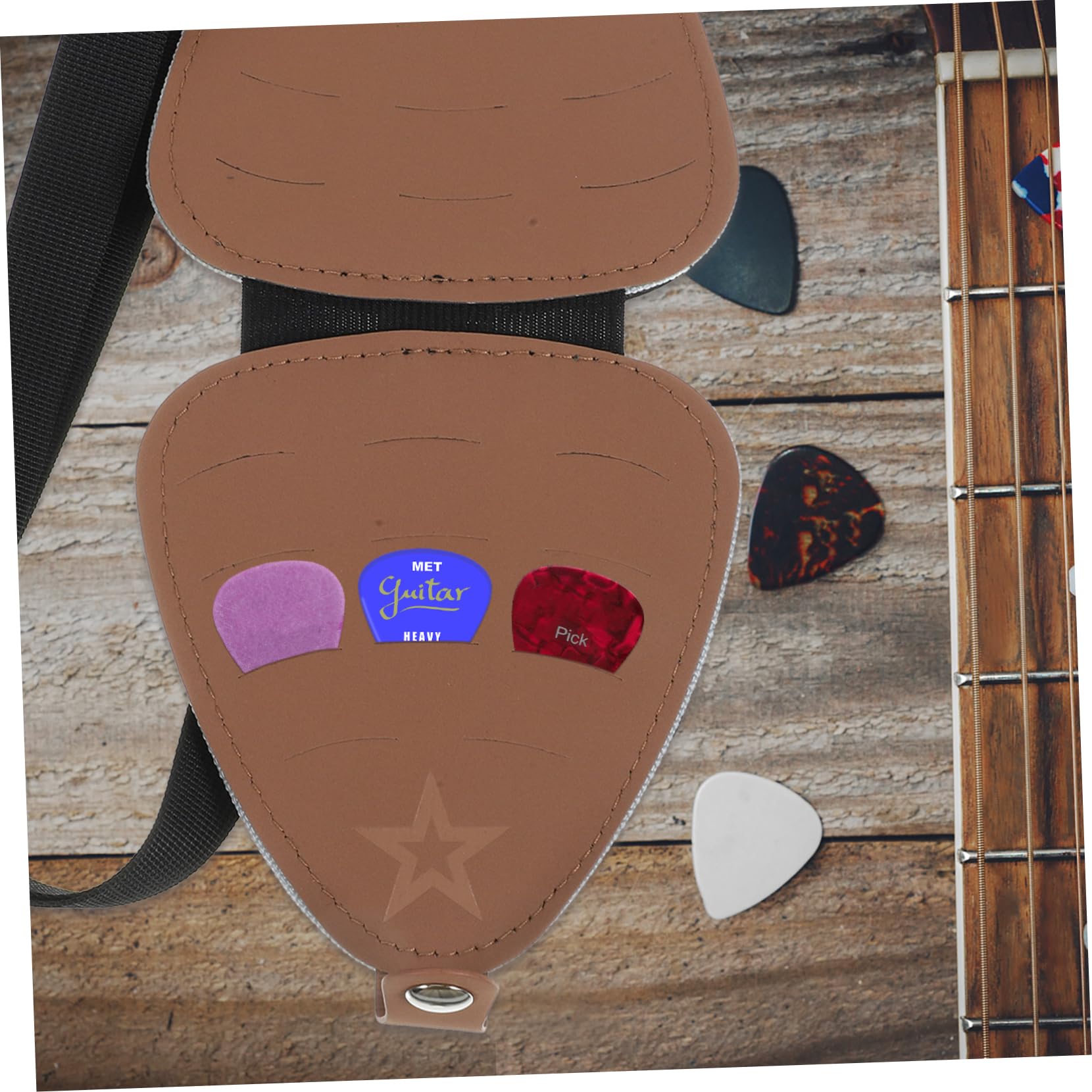 VICASKY 2 Uds Bolsa para Púas De Guitarra Púas De Guitarra Eléctrica Accesorios para Guitarra Eléctrica Soporte para Púa De Guitarra Funda para Ukelele Bolsa De Almacenamiento para