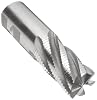 CCFP Cobalt Steel Square Nose End Mill, Weldon Shank, Uncoated (Bright) Finish, Roughing Cut, 30 Deg Helix, 6 Flutes, 4.5000 Overall Length, 1.2500 Cutting Diameter, 1.25 Shank Diameter