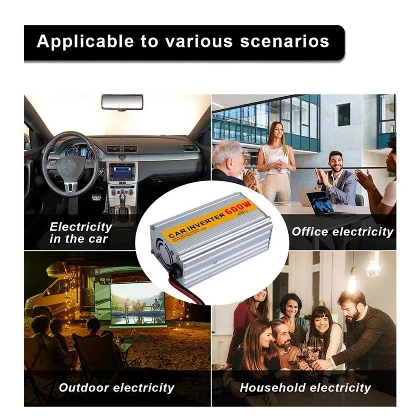 Potenza Convertitore Potenza Di Picco Inverter Sinusoidale Modificato Da 2 V A 220 50 Hz 400 W Adattatore Convertitore Caricabatteria Per Auto Spina Universale
