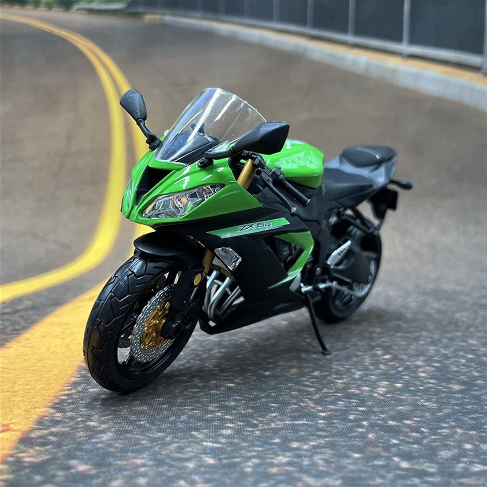 SEYXF Motorbike Toy for Kawasaki ZX-6R Motorcycle Birthday Gift Toys Collection 1/12