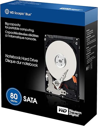 Miniatura 2 de Western Digital Disco duro para portátil de 80 GB 5400rpm SATA 8MB de 2.5 pulgadas WD800BEVT (azul escorpio)