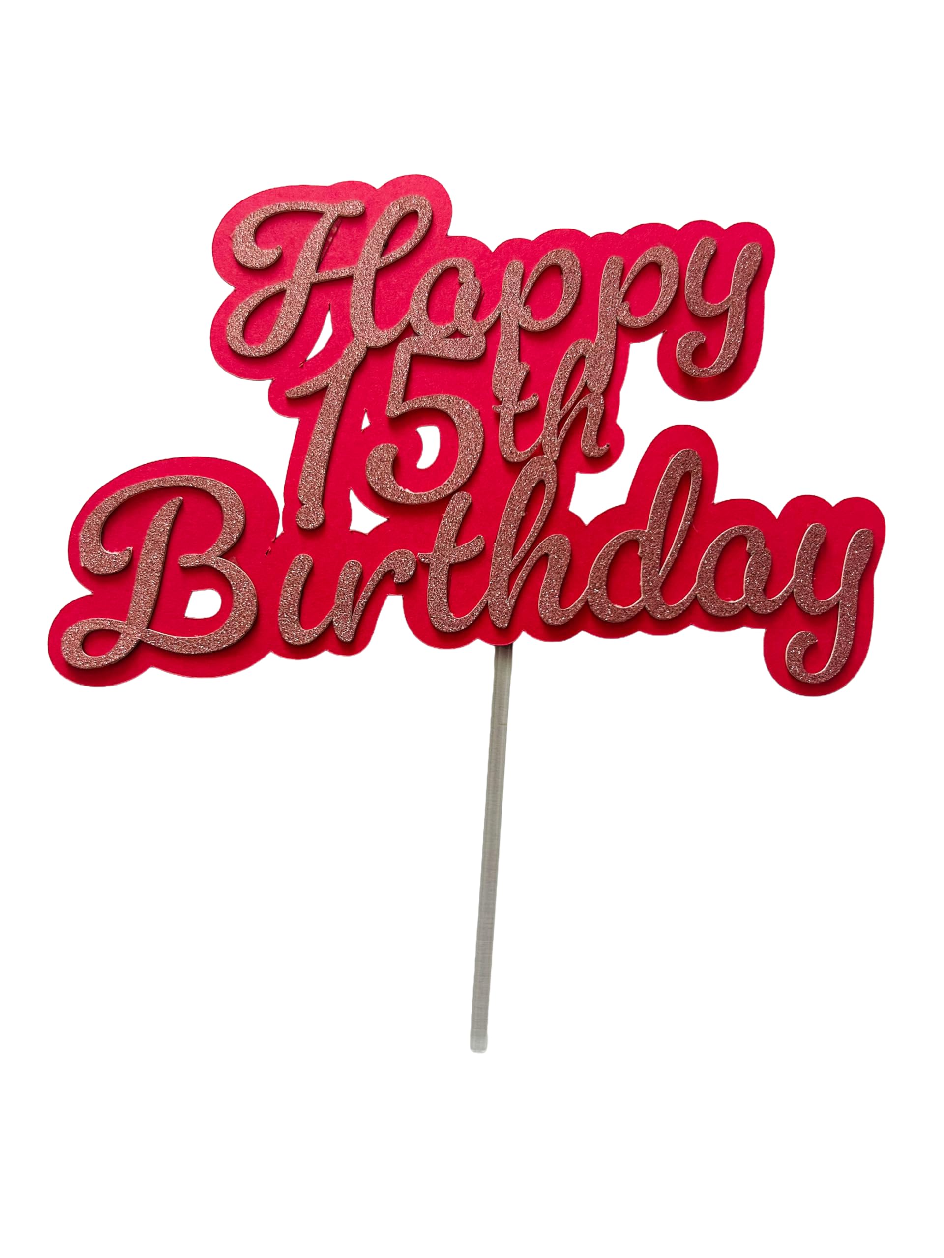 Age cake toppers (15 Pink) โ image 1