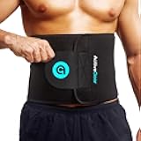Premium Waist Trimmer & Trainer Belt for Men and Women - Sweat-Enhancing Slimming Wrap for Stomach, Adjustable Fit