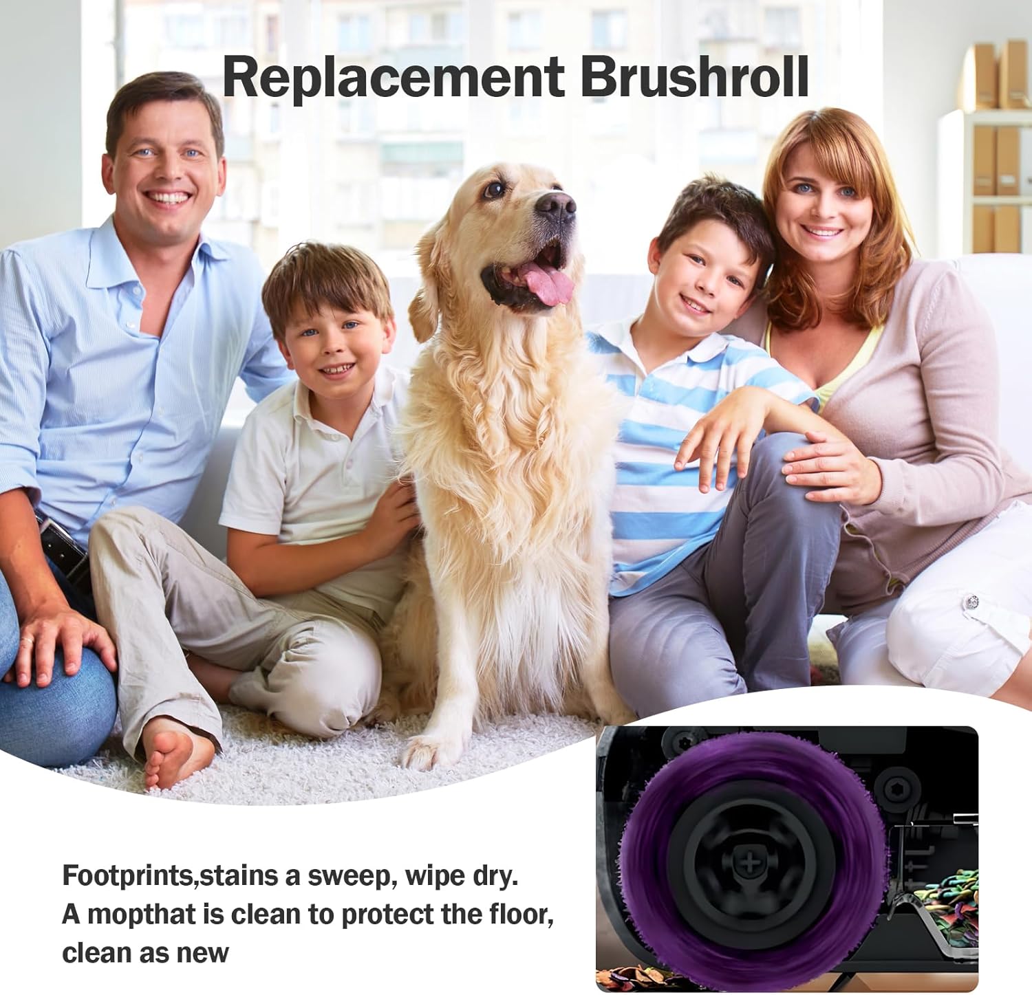Shark Steam Vacuum Cleaner 3-in-1 Brush Roller Kit, Steam Mop Compatible with Shark (Models) SD200/SD201/SD201C/SD201Q/SD205 Vacuum Cleaners, 2 Roller Brushes, 1 Cleaning Tool Brush