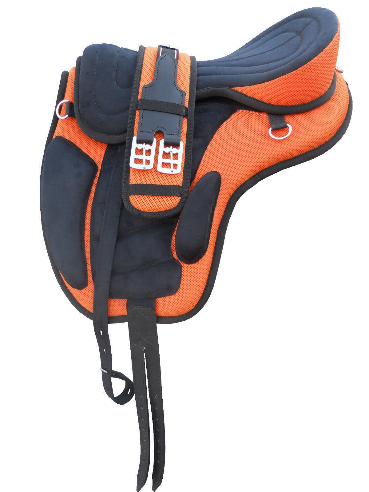 WILD RACE Freemax Treeless Saddle, Available in 13 Colors 9 Sizes (13", Orange) โ image 1