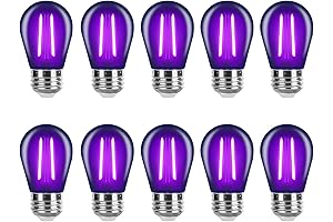 S14 LED String Light Purple Replacement Bulbs Waterproof Outdoor Edison Halloween Lights