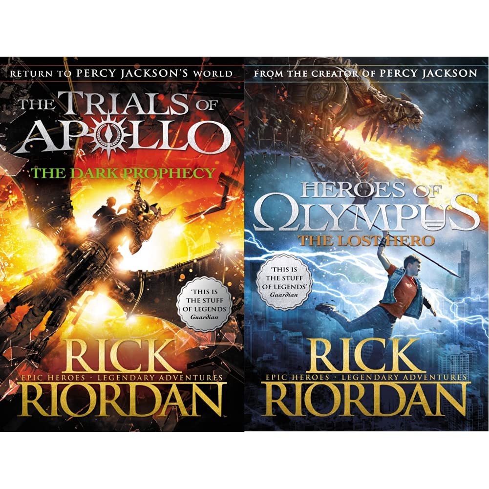 The Dark Prophecy (The Trials of Apollo Book 2) (The Trials of Apollo, 2) & Heroes of Olympus: The Lost Hero (Heroes of Olympus, 1)