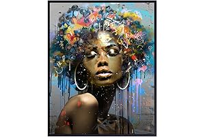 Black Girl Graffiti Wall Art: Elevate Your American Modern Home's Style