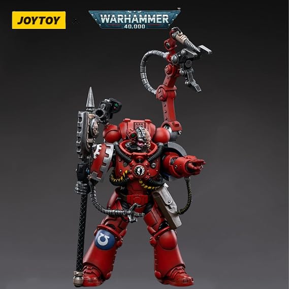 JOYTOY Warhammer 40,000 1/18 Action Figure Ultramarines Primaris Techmarine Collection Model Birthday Gifts 7.8Inch