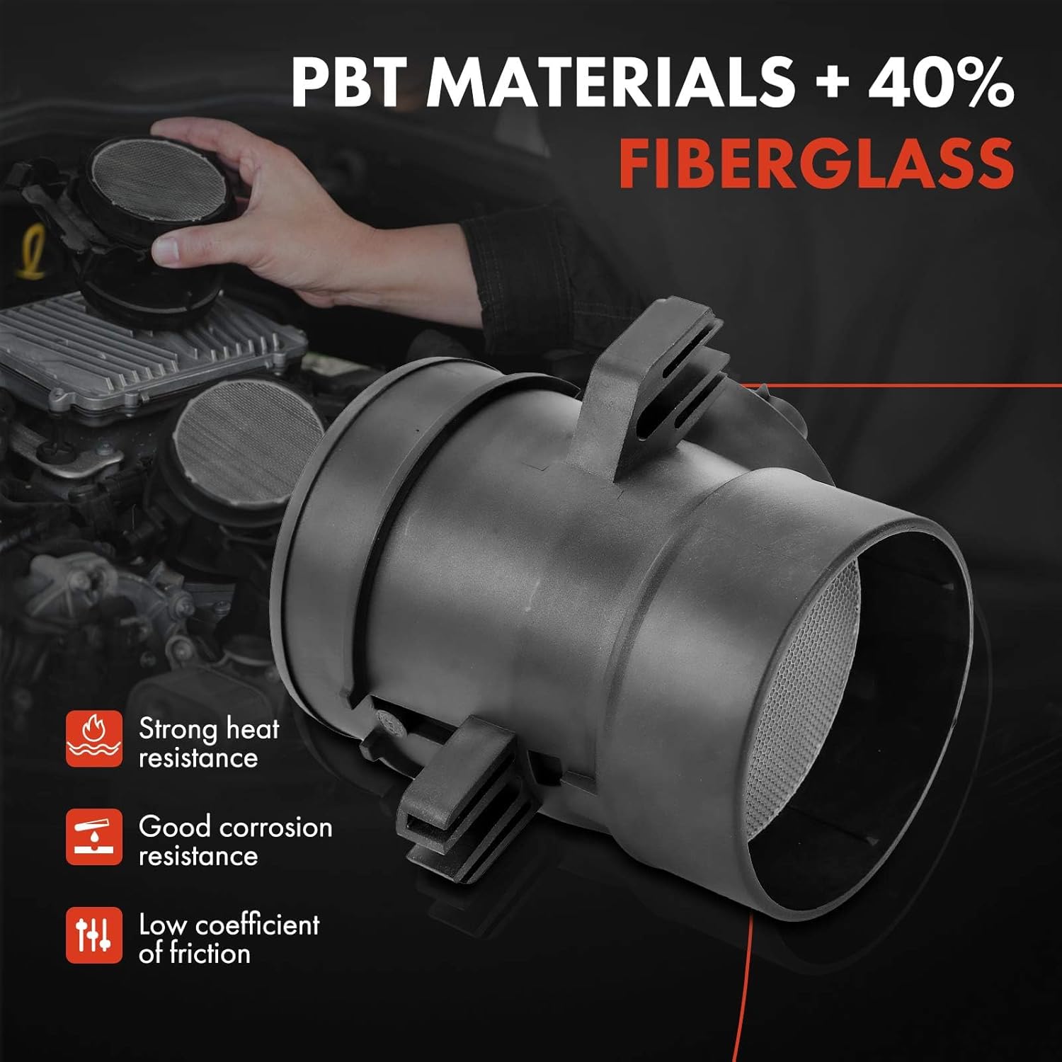 A-Premium Mass Air Flow Sensor Meter [5-Pins] Compatible with Chevrolet Express 1500 03-14, 2500/3500 03-15, 4500 09-15 & GMC Savana 1500 03-14, 2500/3500 03-15, 4500 09-15