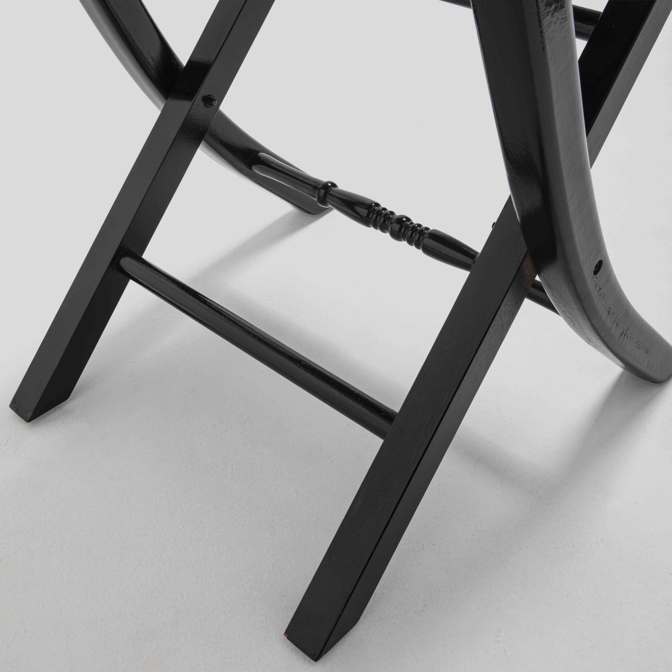 MobEventPro Chaises Pliantes Noires en Bois