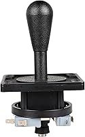 Vista 3 de American Style Arcade Competition 2Pin Joystick BLACK Switchable From 8 Ways Operation, Elliptical Black Handle, Precision 8-Way 187" (4.8mm)