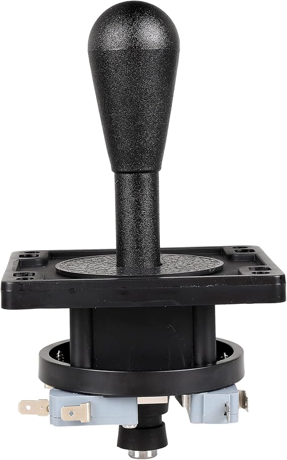 EG STARTS American Style Arcade Competition 2Pin Joystick BLACK Switchable From 8 Ways Operation، Elliptical Black Handle، Precision 8 -Way 187 & quot؛ (4.8 مم) المحطة