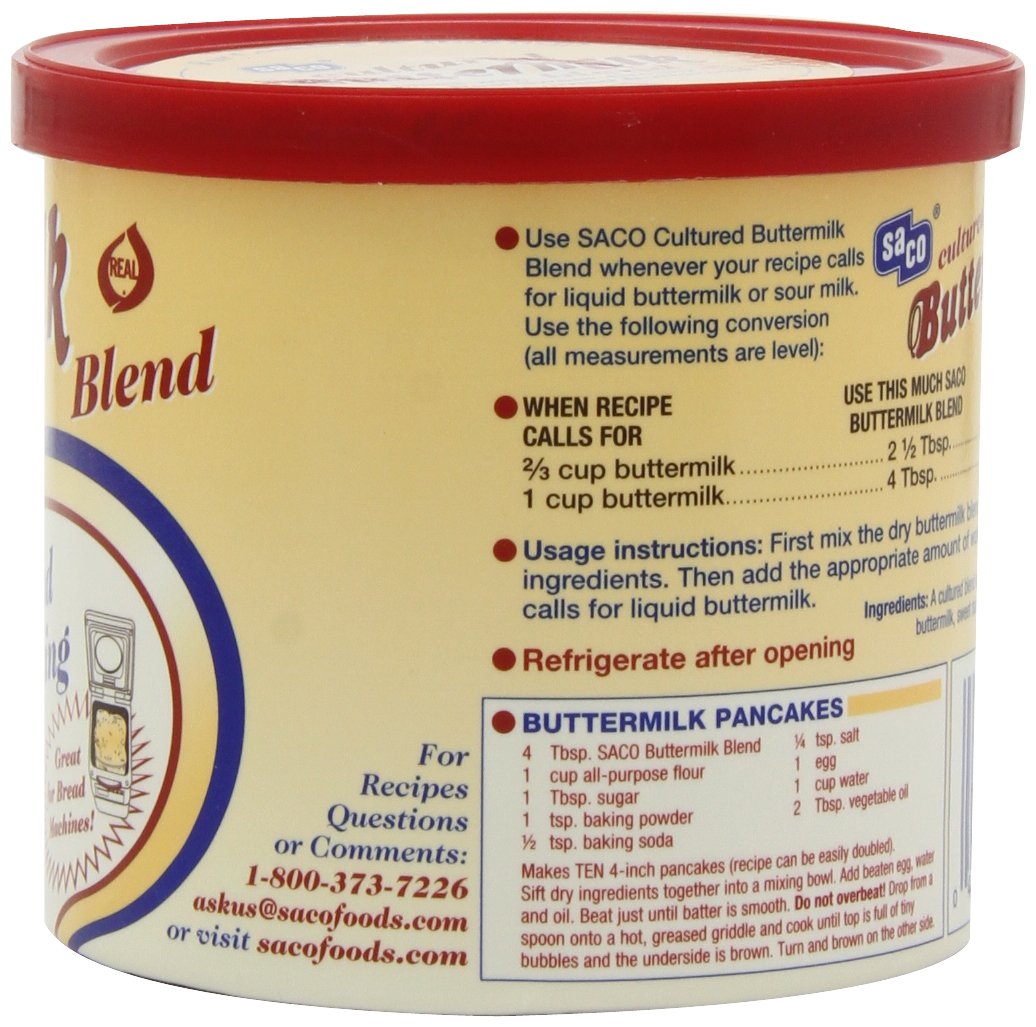 Saco Powdered Buttermilk, 12Ounce Cans (Pack of 6) Buy Online in