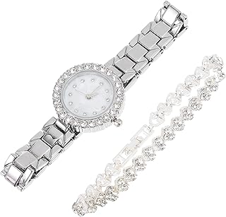 1 Conjunto De Pulseira De Relógio Combinação De Relógios De Diamante Pulseira De Concha Pulseira De Diamante Pulseira De Senhora Conjunto De Relógio Pulseira De Presente Feminina