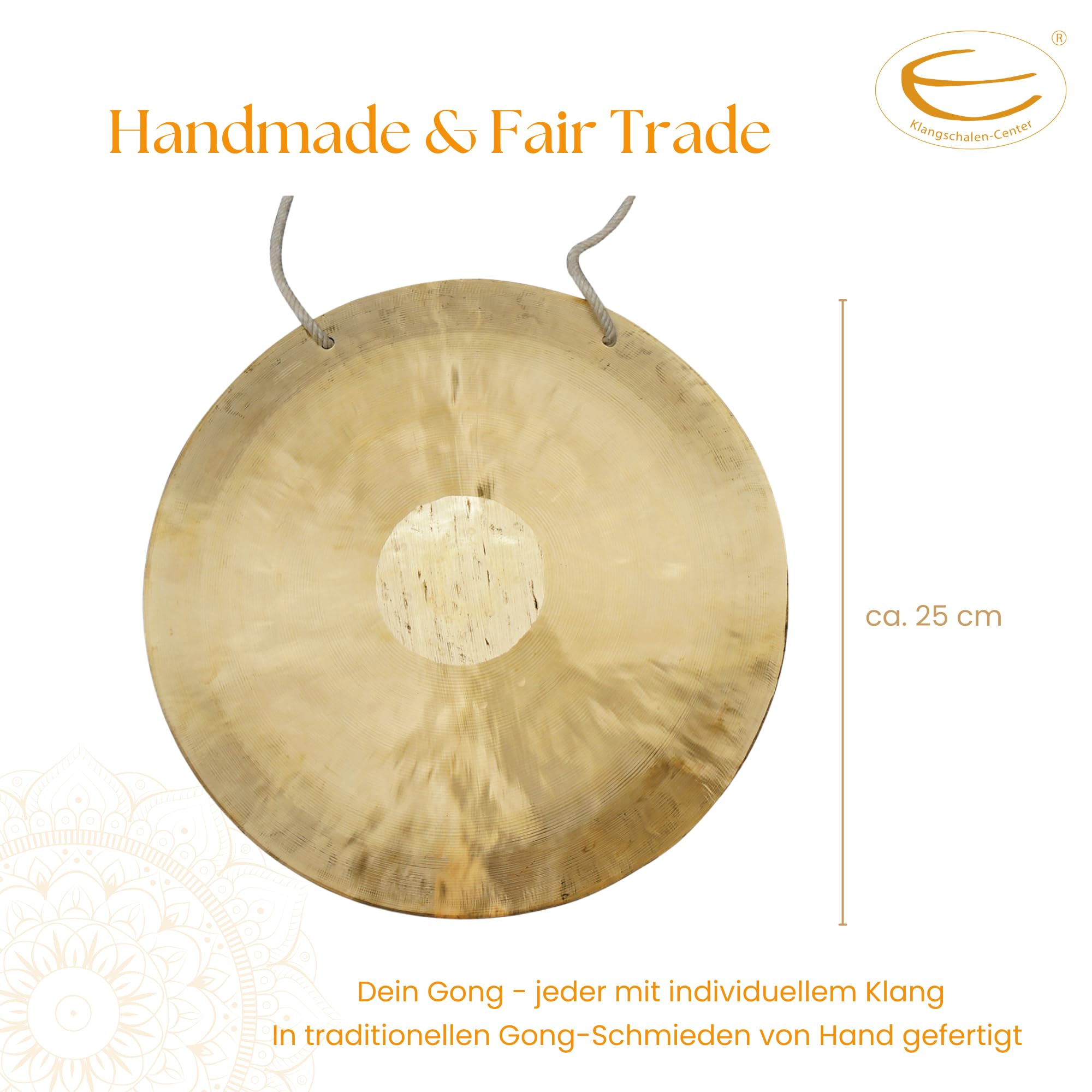 Klangschalen Center Original Feng Gong, Wind Gong aus China (25cm)