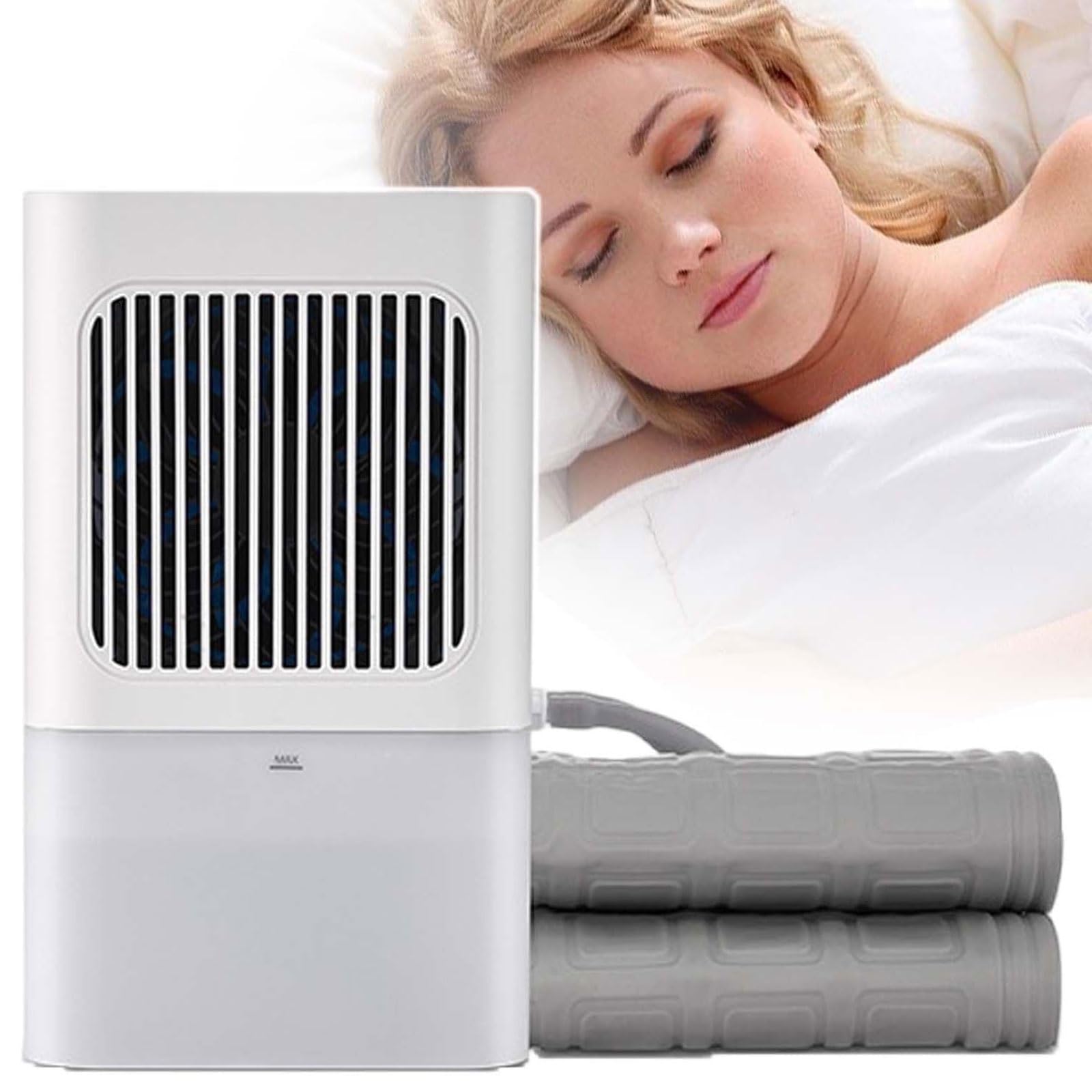 GHHVFEC Cooling Mattress Pad for Bed, Electric Water Cooler Topper, 3 Adjustable Gears, 2L Water Tank, Ideal for Hot Sleepers and Night Sweats