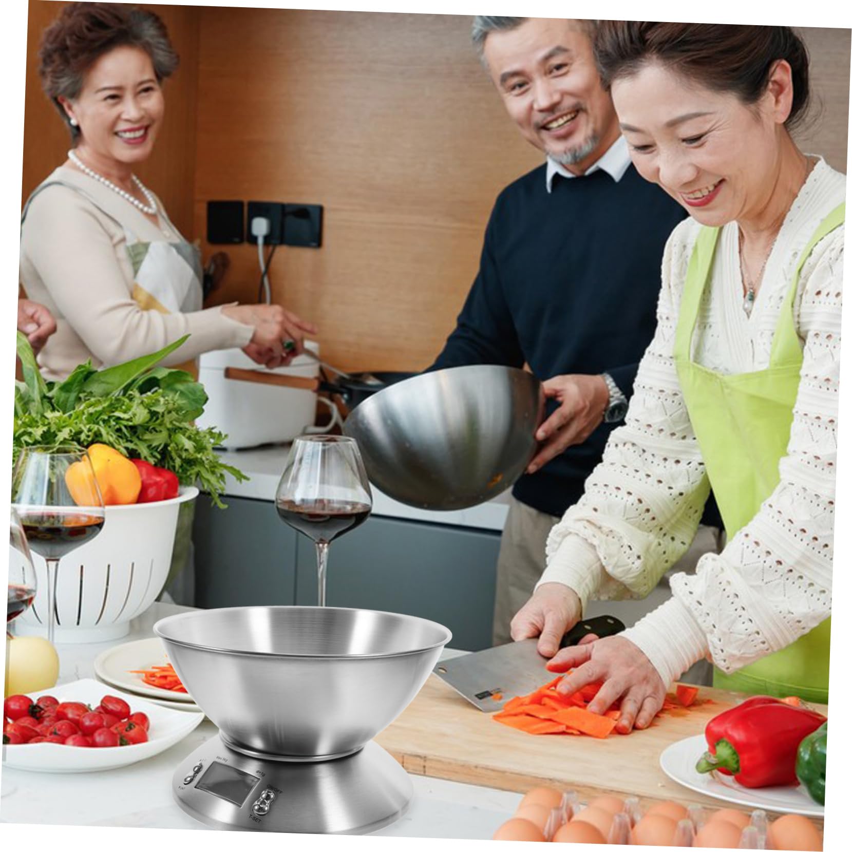 Bilancia Digitale Alta Precisione 5000g Multifunzionale in Acciaio Inossidabile da Cucina per Preparazione Pasti e Uso Commerciale