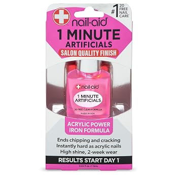 Nail-Aid 1 Minute Artificials - Nail Treatment, Clear, 0.55 Fl Oz