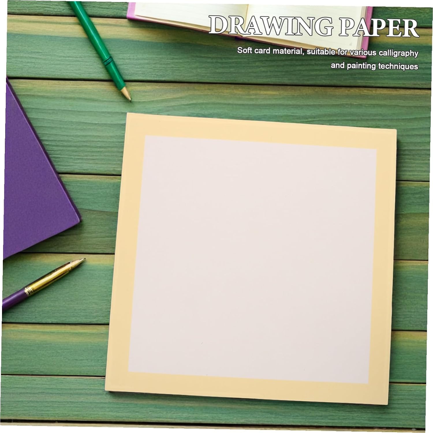 Holibanna 30 Sheets Thickened Xuan Paper for Calligraphy and Ink Painting Soft Card Texture Chinese Calligraphy Practice Unmarked Drawing and Writing Paper for Art and Brushwork Precision