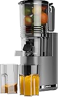 Vista 1 de Cold Press Juicer, 6.5" Extra Large Feed Chute Juicer Machines, 350W Slow Masticating Juicer Machines with High Juice Yield for Whole Vegetables &