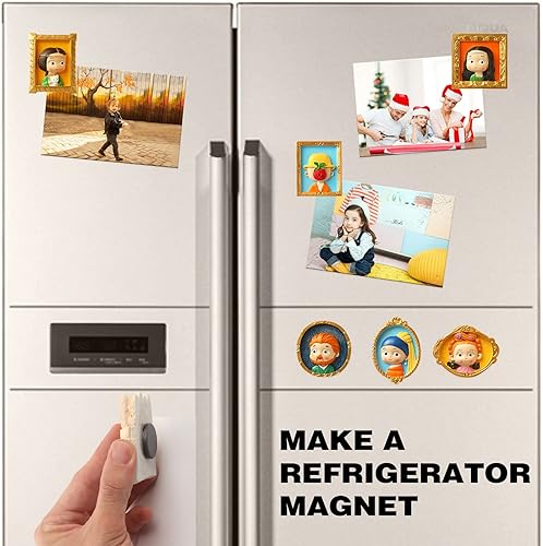 Miniatura 8 de Puntos magnéticos redondos grandes con respaldo adhesivo para manualidades, escuela, oficina, hogar, círculo flexible, punto magnético grande con