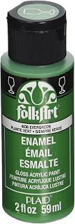 FolkArt Enamel Glass & Ceramic Paint in Assorted Colors (2 oz), 4036, Evergreen