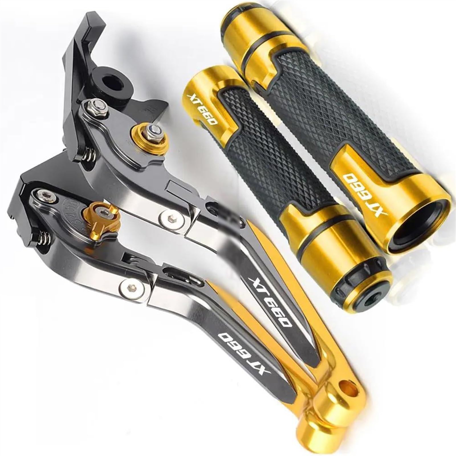 Leviers de frein Yamaha XT660 en alu CNC taillé dans la masse pour un pilotage haut de gamme