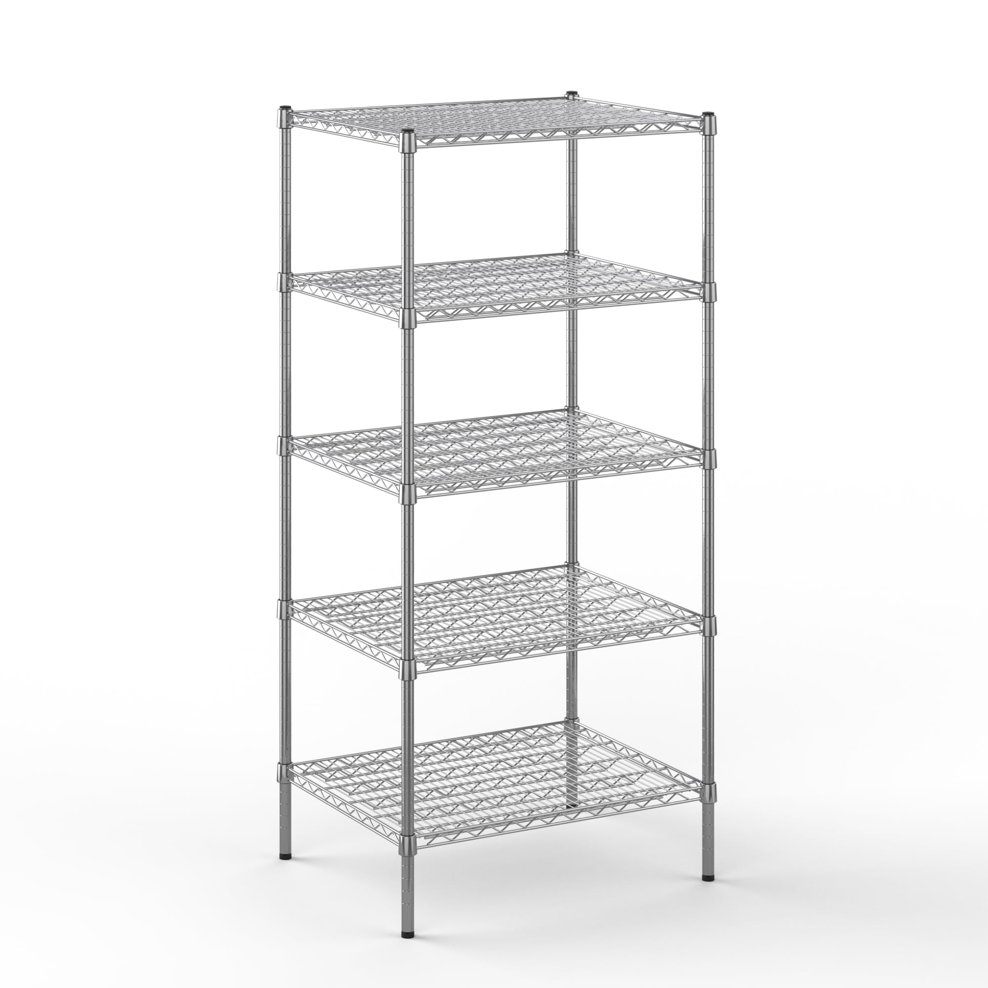 24" Deep x 30" Wide x 64" Height Wire Shelving Kit | 5-Tier | NSF Commercial Storage Rack Unit