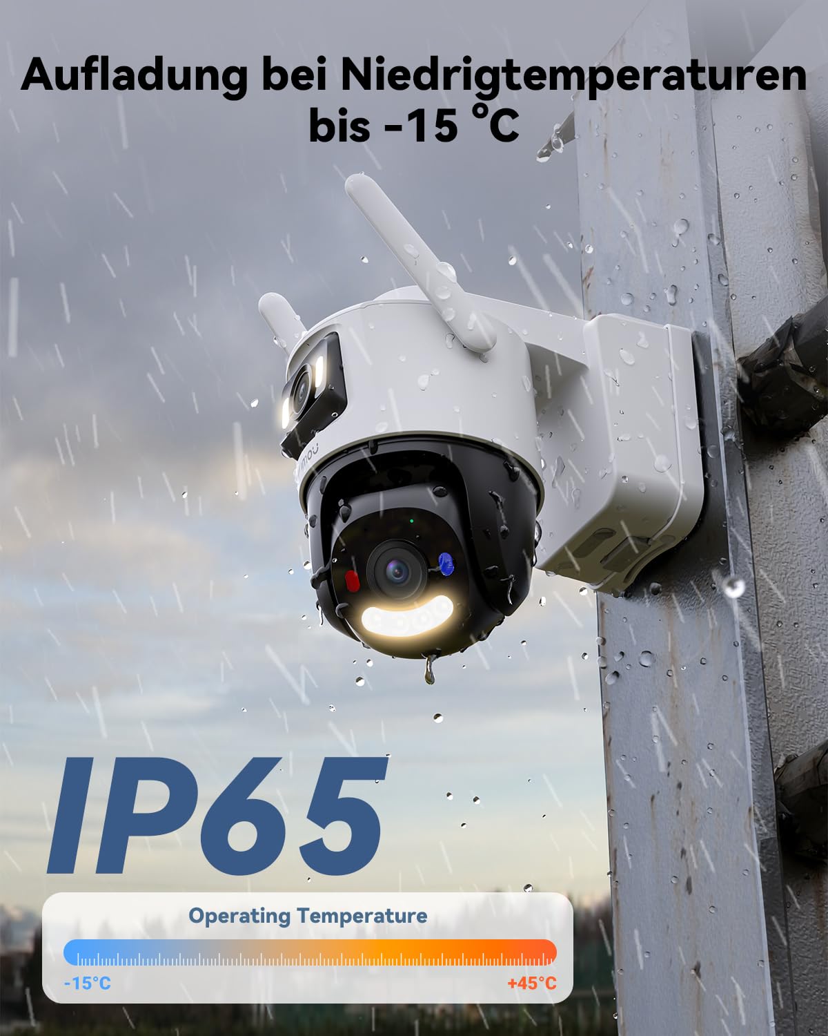 Imou 3K+3K Dual-Objektiv Überwachungskamera Aussen Solar 24/7 Aufzeichnung