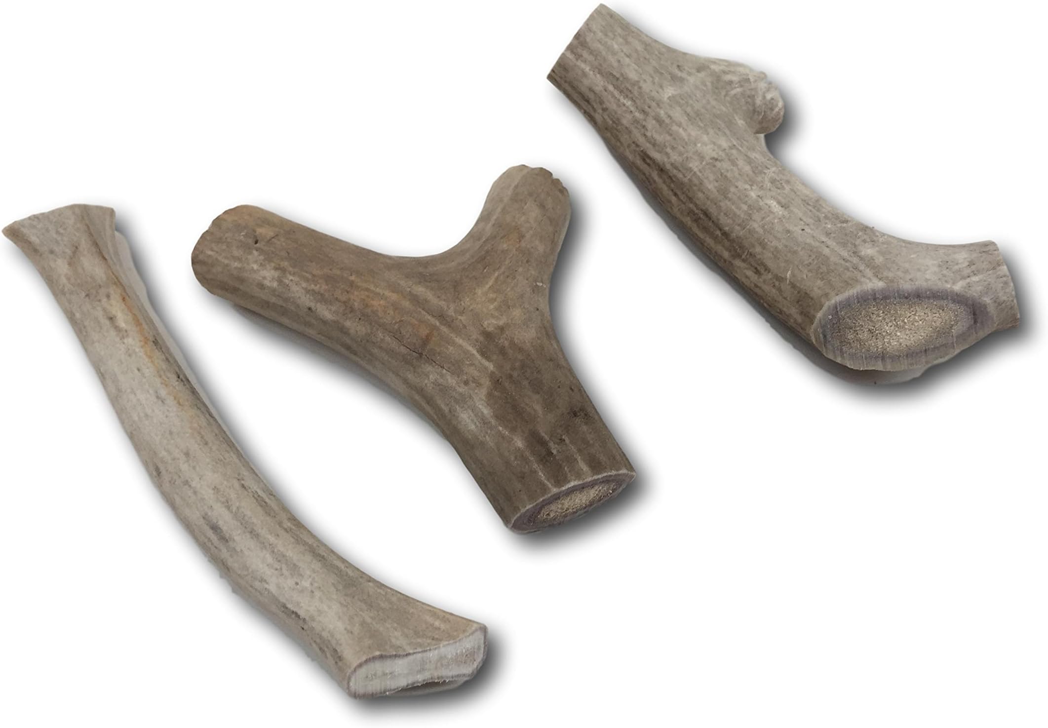 Top Dog ChewsBrand | 3 Pack | A Grade | Deer and Elk Antler Dog Chews Medium 4"-6". Perfect for Small and Medium Dogs