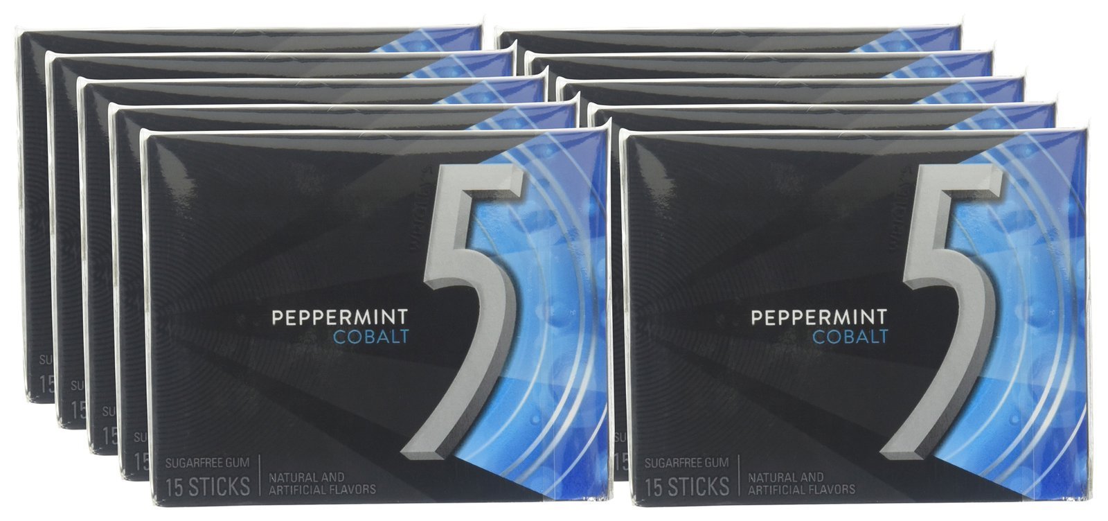 Cobalt Sugar Free Gum 15-Piece Pack of 10