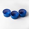 Cheese making Cheese molds Cheese making mold Cheesecloth Cheese press Milk Hard cheese Cheese making supplies Cheese making rennet Ricotta baskets | 3 pcs 0.5L1.1lbs0.14gal Blue
