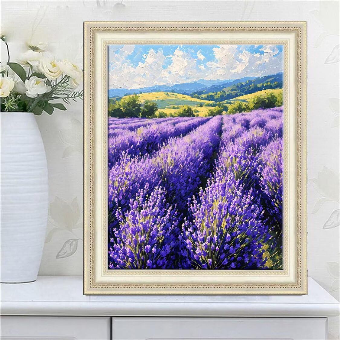 DIY Malarstwo diamentowe 5D, diamentowe zestawy lawendowe dla dorosłych, sztuka ze strasu, płótno, haft, artykuły rzemieślnicze, dla dzieci i dorosłych, idealna dekoracja ścienna do domu, prezenty,