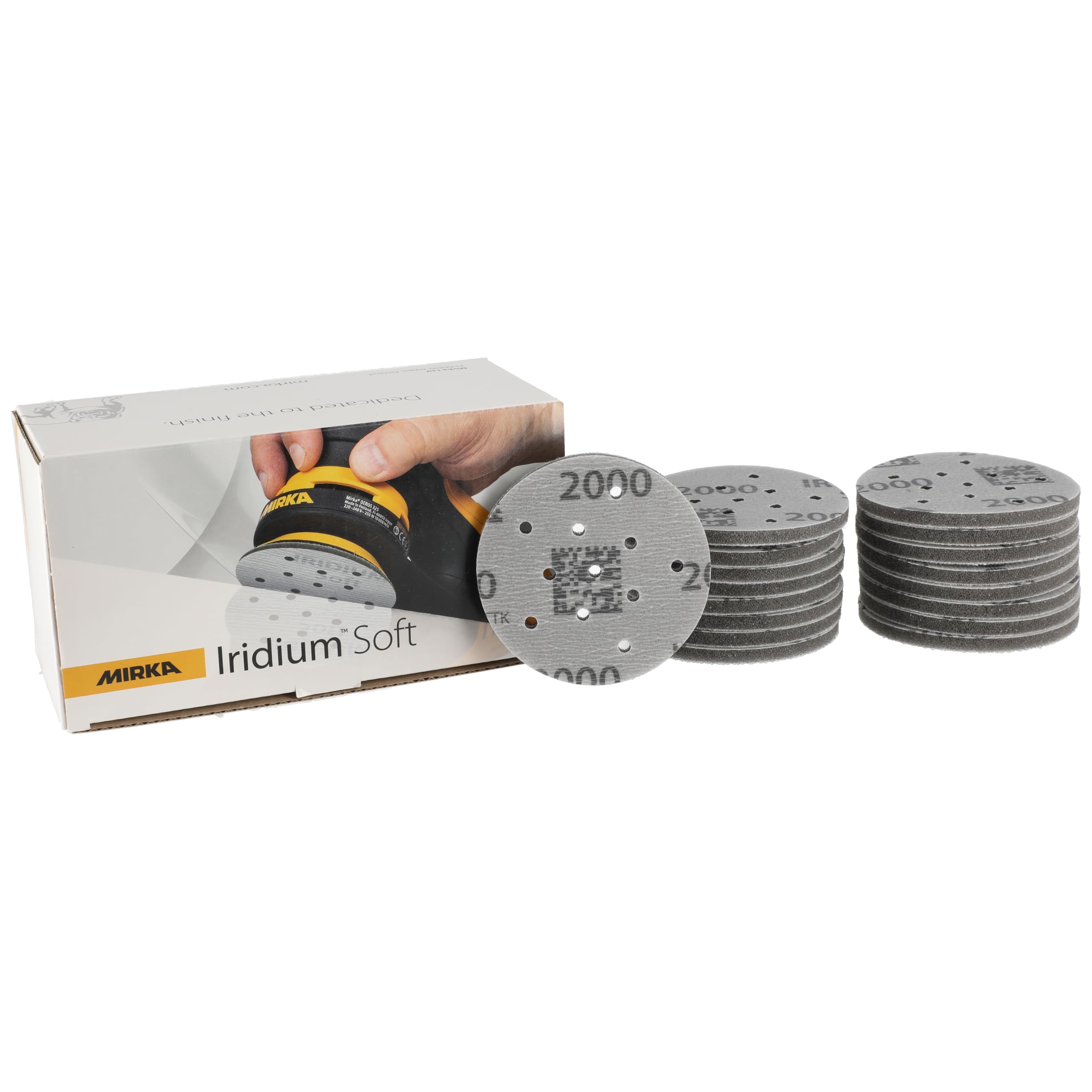 Mirka Iridium Disques abrasifs Ø 77 mm P2000 Multifit 20 pièces