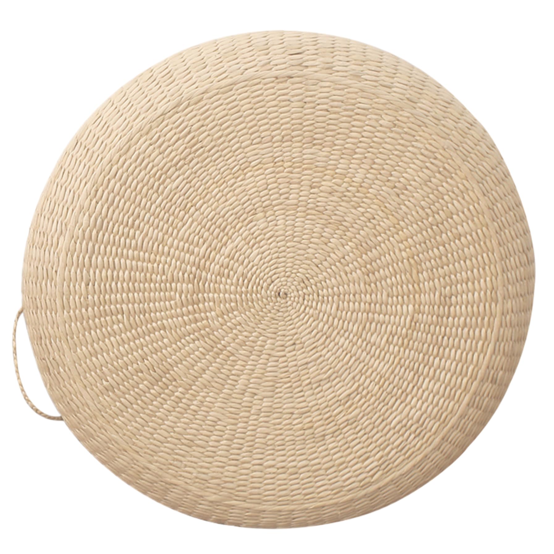 Oreiller au sol en pucao naturel fait main objet de décoration noble